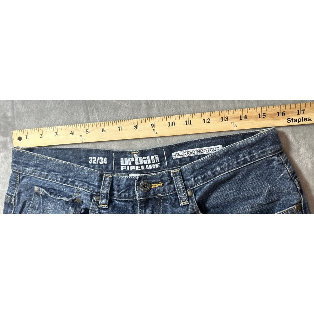 Urban Pipeline Men's Bootcut Jeans in Deep Blue - Picture 5 of 9